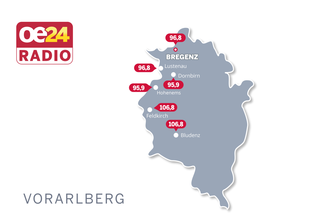 Frequenzkarte Vorarlberg